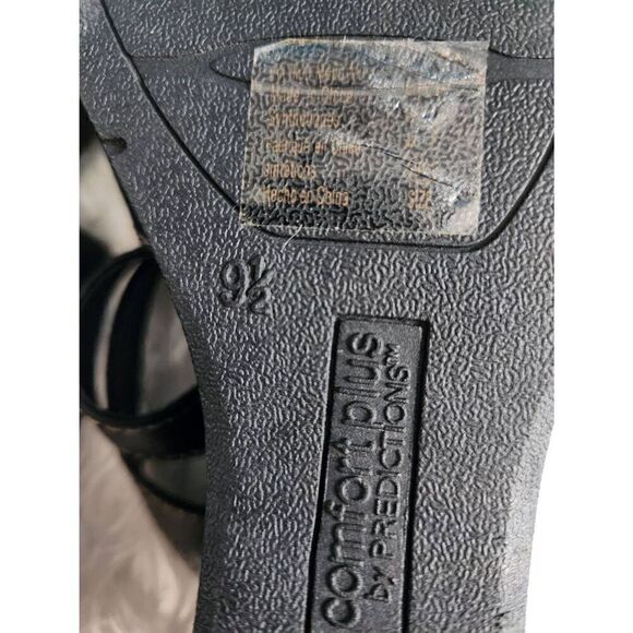 Comfort Plus By Predictions Womens Size 9.5 black Heel Sandals with box - Picture 5 of 6